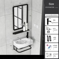 ราคา อ่างล้างหน้า อ่างล้างหน้าทรงสามเหลี่ยมเข้ามุม ห้องน้ำ อ่างเซรามิก อ่างล้างหน้า อ่างแขวนขนาดเล็ก (22130941133)