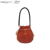 ราคา Louis Montini KaewKanDa กระเป๋าสะพายข้างผ้าไหม ผสมหนังวัวแท้ KKD02 (21551667142)