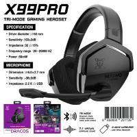 ราคา หูฟังเกมมิ่ง Nubwo X99 X99 Pro ไร้สาย X900 ไร้สาย X Series หูฟังคอม Gaming headset Surround 7 1 ประกัน 2 ปี (22851613130)