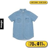 ราคา WRANGLER เสื้อเชิ้ตแขนสั้นผู้ชาย คอลเลคชั่น Wrangler Keeps You Cool ทรง Regular รุ่น WR S424MSHSN41 (21560543325)