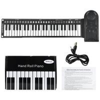 ราคา BKKS เปียโนพับได้ เปียโนไฟฟ้า เปียโนซิลิโคน เปียโนมือหมุนแบบพกพาพร้อมทรัมเป็ต49คีย์เปียโนพับได้เหมาะสำหรับมือใหม่หัดเล่นดนตรีของขวัญวันเกิด (22617071013)