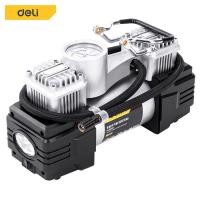 ราคา Deli Life Tools Collection ปั๊มลมมินิ ที่สูบลมไฟฟ้า มีไฟ วัดความดันได้ ปั๊มลมไฟฟ้า เติมลมยาง พกพา ที่เติมลม 100 160 180W กระบอกสูบโลหะคู่ Air Compressor pumpTreasure Box100 authentic (22827572693)