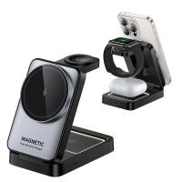 ราคา Rocoren 3 In 1 15W แท่นชาร์จไร้สายสำหรับ IPone 15 14 13 Samsung S22 S21พิเศษ S20 Galaxy Watch Airpods Pro IWatch สถานีแท่นชาร์จอย่างรวดเร็ว (22461503200)