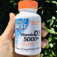 ราคา วิตามินดี 3 Vitamin D3 5000 IU 180 Softgels Doctors Best D 3 (980728797)