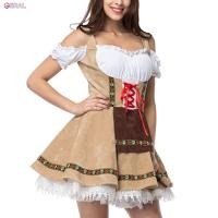 ราคา ชุดเดรสชุดบาวาเรียนเดรส Geral Oktoberfest Dirndl สำหรับผู้หญิงชุดเดรสเด็กผู้หญิงเบียร์ชุดสำหรับปาร์ตี้ฮาโลวีนคอสเพลย์ Geral MY (21473986899)