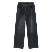 ราคา POND mens Wide leg jeans กางเกงยีนส์ผู้ชายขากระบอกใหญ่ กางเกงยีนส์สตรีทกางเกงยีนส์เอวสูงทรงกระบอกใหญ่เอวยืดสม็อค (22680114564)