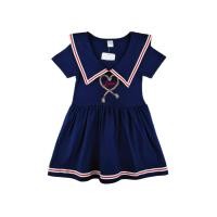 ราคา Chelsee ชุดเดรสกระโปรง เด็กผู้หญิง รุ่น 238027 มีปก ลายปักหัวใจ ผ้า 100 Cotton อายุ 2 9 ปี เสื้อผ้าเด็ก (21486629862)