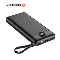 ราคา Alpha X Power Bank รุ่น E10 10000mAh พาวเวอร์แบงค์ พร้อมสายชาร์จในตัว แบตสำรอง (16881115983)