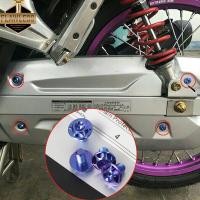 ราคา ชุดอะไหล่ Honda Wave 110i แบบไร้ที่ติตัวครอบจานเบรคหน้าหลังทำจากไทเทเนียมชุดเกียร์ตัวกรองอากาศซ้ายขวาพร้อมสลักเกลียวถังน้ำมันเชื้อเพลิงปี Gr5 (18655975486)