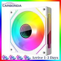 ราคา 12cm ARGB 5V 3Pin 4 Pin PWM Quiet Cooling Fan Infinity Mirror CPU Case Cooling Fan 800 1800 RPM for PC Cooler and Case (22427422399)