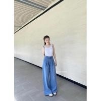 ราคา Acasey กางเกงยีนส์ผู้หญิง ขายาว กระบอกใหญ่ จับจีบ ผ้าไม่ยืด ทรงสวยมากเนื้อผ้านิ่มสุดๆ Chu ไซส์ S XL (22428143462)