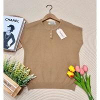ราคา พร้อมส่ง เสื้อไหมพรมร่องเนื้อนุ่ม คอกลม กระดุม แขนล้ำ งานป้าย Pannarai เสื้อคอกลม สเวตเตอร์ (21733148999)