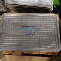 ราคา ถาดสแตนเลสพร้อมตระแกรง ขนาด 60x40 cm ถาดรองของทอด พร้อมตะแกรง 60X40 ซม ถาดของทอด ถาดตะแกรงพักของทอด ถาดตะแกรงรองของทอด ถาดตะแกรงสะเด็ดน้ำมัน ถาดพร้อมตะแกรง ถาดพักของทอด ถาดรองของทอด ถาดหลี่ยมพร้อมตะแก