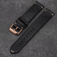 ราคา ของแท้บางเฉียบ หนัง นาฬิกา สายคล้อง 18 22mm สีดำ สีน้ําตาลเทา ใช้ได้กับ Force Lock Longines สายหนังวัว (15072447984)
