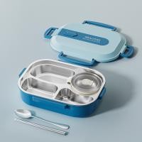 ราคา Lunch Box Adult Lunch Box Student Lunch Box Square Divided Lunch Box Japanese style Lunch Box Microwave Heated 304 Stainless Steel Insulated Box (22822217683)