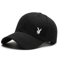 ราคา PLAYBOY 100 Pure Cotton High Quality Baseball Cap with Long Brim and Sunshade Fashion Simple Baseball Cap (22855170360)