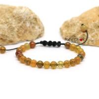 ราคา หินเกล็ดมังกร Crackle Agate 6 มิล เชือกถัก เกรียว ปรับขนาด กำไลหิน หินสีส้ม เสริมความมั่งคั่งร่ำรวย กำไลหินเสริมดวง By Meechok (14890914611)