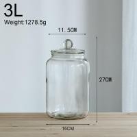 ราคา เก็บเงินปลายทาง โหลแก้วสูญญากาศขวดแก้ว 2ลิตร 3ลิตร 5ลิตรโหลแก้วกลม โหลดอง โหลใส่เครื่องปรุง (21552053849)