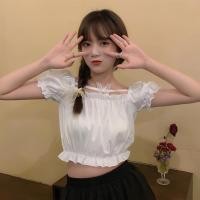 ราคา Fashion Living เสื้อแขนสั้นคอเหลี่ยม เสื้อครอป คอกลม สีทึบ เสื้อไหมพรมแขนสั้น งานไหมพรมผ้านุ่ม คลังสินค้า (21301724670)