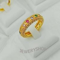 ราคา JIJL W112 แหวนพลอยนพเก้า แหวนทอง แหวนเพชร แหวนใบมะกอก แหวนทองชุบ แหวนทองสวย (20707357667)