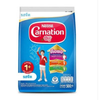 ราคา ขนาดใหม่ นมผง Carnation คาร์เนชั่น สมาร์โก สูตร 1 และ 3 รสจืด รสวานิลลา และรสน้ำผึ้ง ขนาด 500กรัม (22588455166)