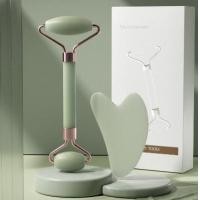 ราคา แท้ 100 ลูกกลิ้งหยกธรรมชาติ นวดหน้า Gouache มีดโกน ลูกกลิ้งนวดหน้า กัวซา บอร์ด ลูกกลิ้งนวด ของขวัญ เครื่องมือดูแลผิว (18241478369)