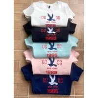 ราคา เสื้อยืดคอกลม ปัก CCนกตัวใหญ่OO1965 (22140994464)
