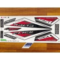 ราคา สติ๊กเกอร์ Click 125i ปี2015รุ่น14 ติดรถสี ดำ แดง (19149887167)