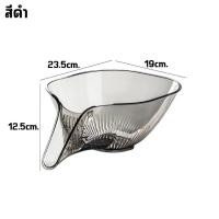 ราคา ตะกร้าผักในครัว อ่างล้างผักอเนกประสงค์ ตะกร้าล้างและระบายผลไม้แบบใหม่ ของใช้ในบ้าน มาพร้อมอ่างลวกและระบายน้ำ (21068535138)