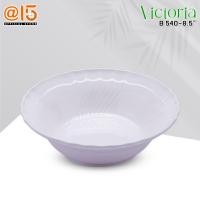 ราคา จานชามเมลามีนสีพื้น สีขาว ฟ้า ชมพู รุ่น Victoria วิคตอเรีย แบรนด์ Srithai Superware ศรีไทยซุปเปอร์แวร์ จานร้านอาหาร (22664471468)