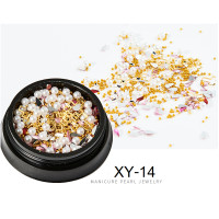 ราคา DIY เพชรติดเล็บ เพชรตกแต่งเล็บ สีเงิน สีทองแบบรวม เพชรแต่งเล็บ อะไหล่ติดเล็บ Nail (5165996071)