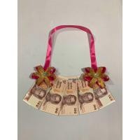 ราคา พวงมาลัยใส่ธนบัตร 5 ซอง ซองเปล่า ใส่ธนบัตรตั้งแต่ใบละ 20 บาทถึง 1000 บาท คุณลูกค้าต้องใส่ธนบัตรเองค่ะ (22189999944)