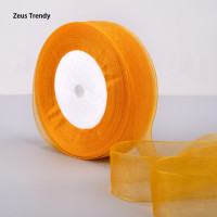 ราคา QIAN TI ZI 2 5ซม 50หลาริบบิ้นผ้าไหมแก้วคริสต์มาสปาร์ตี้ DIY ที่บ้านให้ผ้าคลุมของตกแต่งงานแต่งงานริบบิ้นผ้าพันคอ DIY (22424755079)