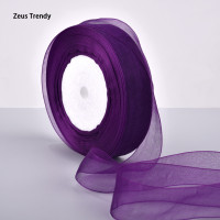 ราคา QIAN TI ZI 2 5ซม 50หลาริบบิ้นผ้าไหมแก้วคริสต์มาสปาร์ตี้ DIY ที่บ้านให้ผ้าคลุมของตกแต่งงานแต่งงานริบบิ้นผ้าพันคอ DIY (22424755071)