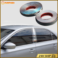 ราคา เก็บเงินปลายทาง คิ้วแต่ง คิ้วโครเมี่ยมรถยนต์ ยาว3M กว้าง6 10MM กันกระแทก กันชน (22193031767)