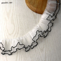 ราคา ริบบิ้น Goya102ริบบิ้นจีบลูกไม้ตาข่ายยาว8ซม ขนาด1ใช้สำหรับตกแต่งชุด DIY (22583838424)