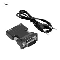 ราคา ตัวแปลง HDMI เป็น VGA 1 2ช่องเสียบสัญญาณเสียงขนาด3 5มม เหมาะสำหรับแล็ปท็อป (22120082574)