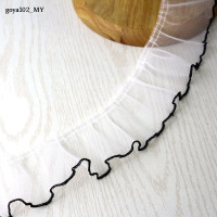 ราคา ริบบิ้น Goya102ริบบิ้นจีบลูกไม้ตาข่ายยาว8ซม ขนาด1ใช้สำหรับตกแต่งชุด DIY (22583838423)