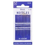 ราคา เข็มปักผ้า เข็มเย็บผ้า หัวทอง เบอร์ 1 5 บรรจุ 10 เล่ม (15581425184)