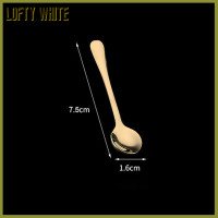 ราคา ช้อนตักไอศครีมขนาดจิ๋วช้อนปรุงรสสแตนเลสช้อนกาแฟกวนช้อนขนมหวานน่ารักช้อนชาสีขาว (21148795579)