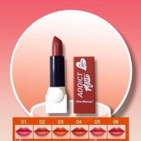 ราคา Matte Lipstick ลิปสติ๊กเนื้อแมตต์ Lip Kiss Beauty ลิปหมุน6โทนสี สีสวย ติดทน 3 5g (22771173010)