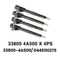 ราคา 4PCS ใหม่ CRDI ดีเซลหัวฉีดหัวฉีด33800 4A500 0445110275สำหรับ Hyundai Starex H1 I800 Iload KIA Sorento 2 5 VGT (16234111117)