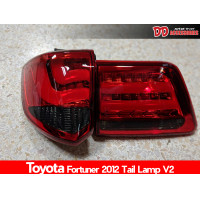 ราคา ไฟท้าย ไฟท้ายแต่ง Fortuner 2012 2013 2014 ลาย BMW V2 3 สี แดงขาว ดำแดง smoke (16575634273)