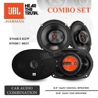 ราคา ชุดอัปเกรด ลำโพงรถ ดอกลำโพง ลำโพงแกนร่วม ลำโพงแกนร่วมติดรถยนต์ แบบ3ทาง ขนาด6 5นิ้ว JBL STAGE3 637F จำนวน1คู่ ลำโพง6x9 STAGE1 9631 จำนวน1คู่ JBL Car Audio (22118092522)