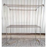 ราคา ราวตากผ้าสแตนเลส 304 ยาว1 5ม คานล่าง2เส้น ล้อยาง3นิ้วล็อคได้ (21391271256)