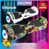 ราคา Smart HOVERBOARD 6 5 นิ้ว LED Light Self Balancing 2 ล้อสกู๊ตเตอร์พร้อมลำโพง Bluetooth Hover Board Smart HOVERBOARD 6 5Inch LED Light Self Balancing 2 Wheels Scooter with Bluetooth Speaker Hover Board