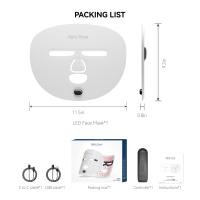 ราคา Leather Washable Led Face Masks Wireless Masks for Fine Lines and Wrinkles Face Neck Care Machine (22748762617)