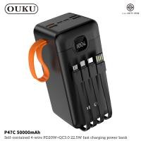ราคา แบตสำรอง OUKU P47C Powerbank พาวเวอร์แบงค์ ความจุ 5000OMAH มีสายชาร์จในตัว ชาร์จเร็ว พร้อมจอ LED ห้าหมื่น แอมป์ (22601583954)