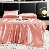 ราคา Alls Wonderland ผ้าปูที่นอนผ้าไหมซาติน Ice Cooling Flatsheet ผ้าปูที่นอนสีทึบ 3 5 ฟุต 5 ฟุต 6 ฟุต (22150711800)