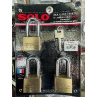 ราคา กุญแจโซโล ระบบลูกปืน ทองเหลืองแท้ ชุด3ตัว solo (21537140407)